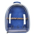 thumbnail image 3 of facefd Bird Carrier Cage Shoulder Bag Pet Parrot Travel Clear Backpack Dark blue, 3 of 7