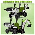 thumbnail image 5 of iYofe 12V Kids Ride on Excavator Digger Toy Cars, JCB Battery Powered Electric Tractor with Remote Control, Ride on Construction Truck w/ Shovel, Loader and Digger for 3-5 Boys Girls, White, 5 of 8