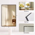 thumbnail image 4 of BEAUTYPEAK 24"x36" Bathroom Mirror Wall Mirror with Rectangular Metal Frame, Black, 4 of 15