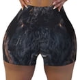 thumbnail image 2 of Balery Majestic Black Yak Printed Workout Shorts for Women Seamless Scrunch Short Gym Yoga Running Sport Active Exercise Fitness Shorts-Large, 2 of 8