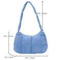 thumbnail image 2 of Bolsos de viaje acolchados Casual Check Mujer Tote Suave invierno Cálido Elegante para fiesta, 2 of 9