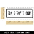 thumbnail image 2 of For Deposit Only Double Border Bank Check Self-Inking Rubber Stamp Ink Stamper for Business Office - Brown Ink - Small 1-1/2 Inch, 2 of 7