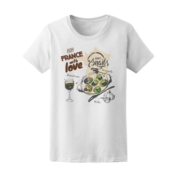 Cooked Snails From France T-Shirt Women -Image by Shutterstock, Female Large