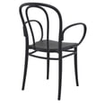 thumbnail image 3 of Compamia Victor XL Resin Outdoor Arm Chair Black, 3 of 7