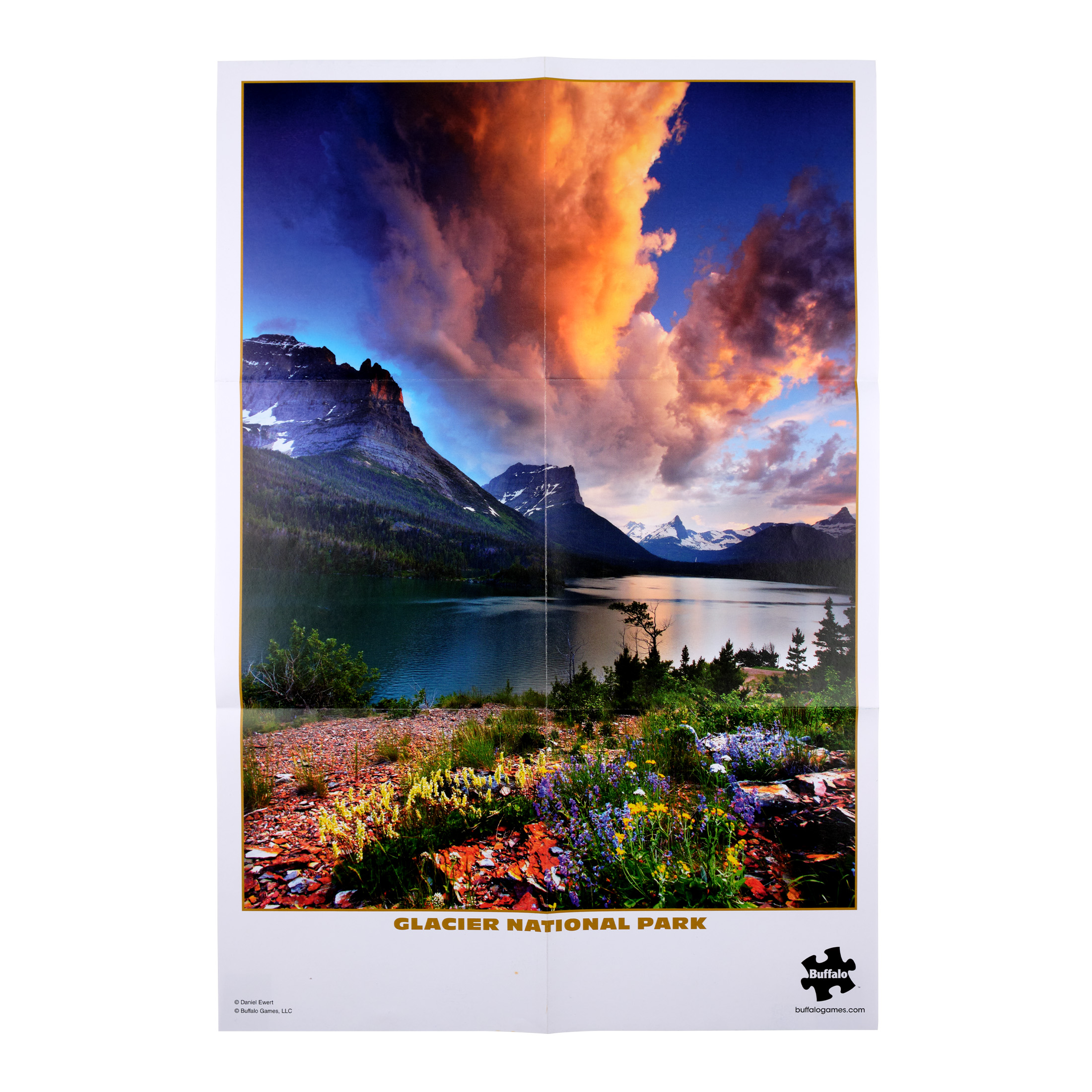 Buffalo Games 1000-Piece Gold Glacier National Park Jigsaw Puzzle