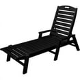 thumbnail image 3 of POLYWOOD Nautical Chaise with Arms in Black, 3 of 3