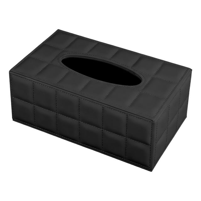 Modern Leather Desktop Tissue Cover Organizer Decorative Holder For Living Room And Desk Stylish Home Accessory
