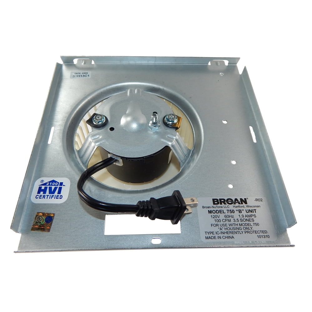 S97017703 Broan Nutone Motor & Blower Wheel for Model 750 B Unit