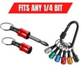 thumbnail image 3 of 6pc Aluminum Alloy Keychain Screwdriver Extension Rod Set with Quick-Release Ball Lock System, Mountaineering Buckle, 500g Load Capacity, Push-Unlock Socket Design for One-Handed Operation, 3 of 8