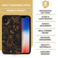 thumbnail image 7 of Case Yard Wooden Case for iPhone-X Soft TPU Silicone cover Slim Fit Shockproof Wood Protective Phone Cover for Girls Boys Men and Women Supports Wireless Charging Outer Space Design, 7 of 7