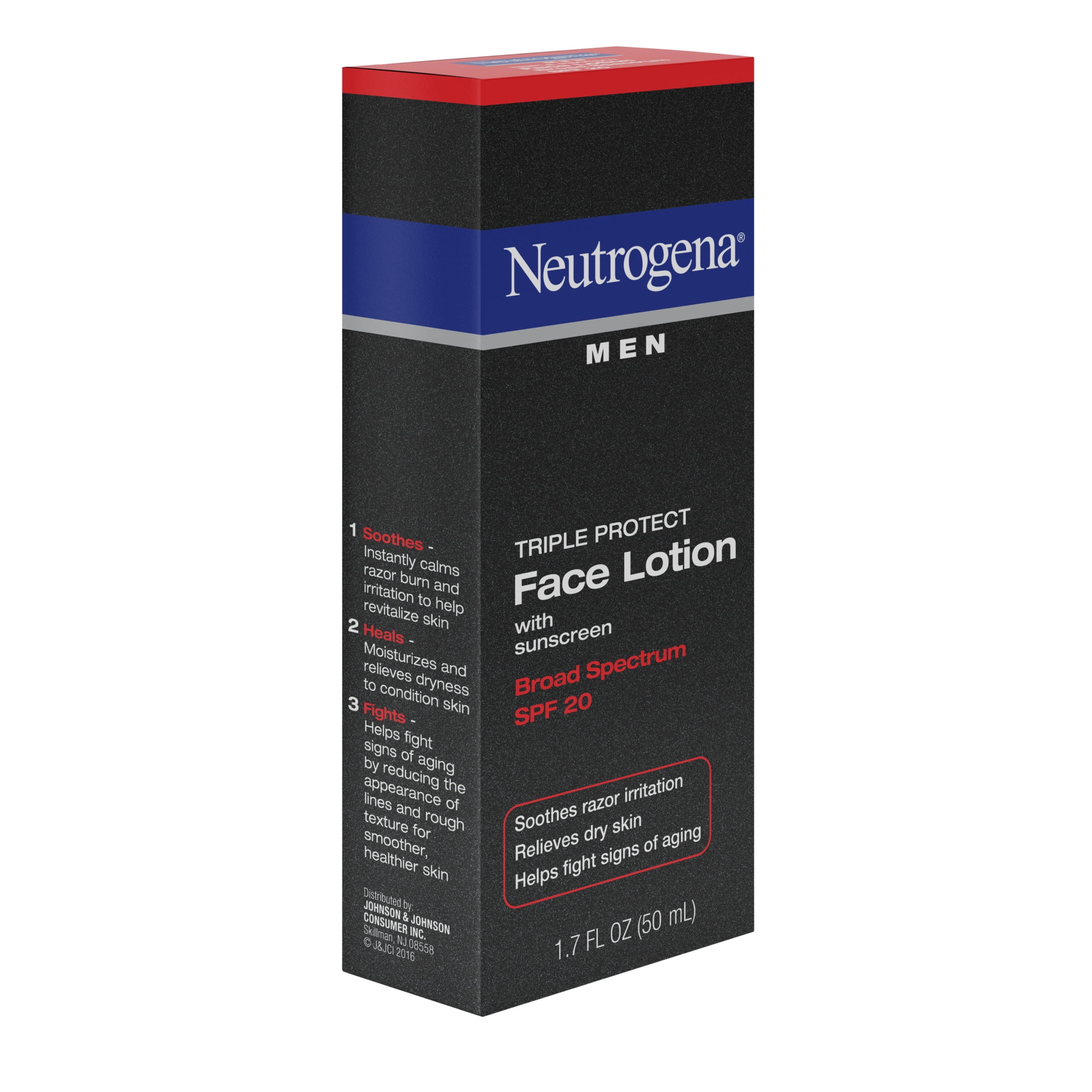 Neutrogena Triple Protect Men's Face Lotion, SPF 20, 1.7 fl. oz