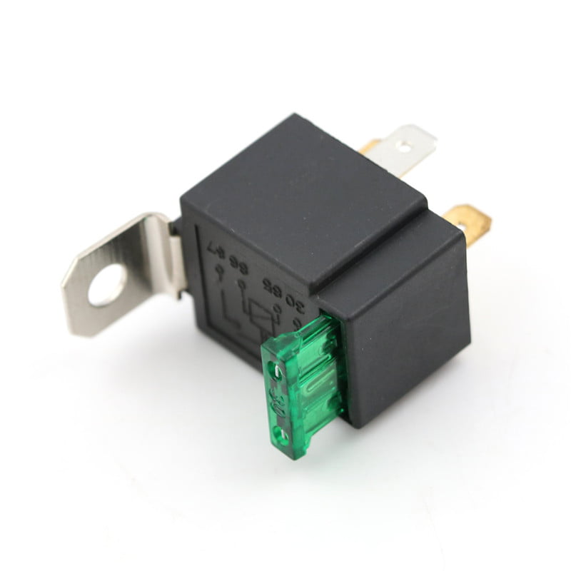 12V 4 Pins 30A Fused Relay With Bracket 12 Volt Normally Open On/Off  HFUK 