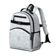 thumbnail image 2 of Pioneer Flower Floral Print Pattern Backpack for School, Cute School Bag with Adjustable Shoulder Straps and Padded Back, 15.25"x11.5"x5.25", 2 of 5