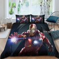 thumbnail image 2 of Iron Man Themed Bed Sheet Set Three Piece Set 53x79 Inches Comfortable And Skin Friendly Unique Design Creating A Star Studded Night, 2 of 6
