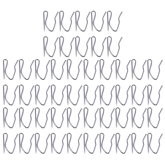 10pcs Curtain Drapery Pin Hooks - Silvery