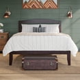 thumbnail image 3 of AFI Warren 14" Queen Wood Platform Bed Frame with Slatted Headboard, Espresso, 3 of 12