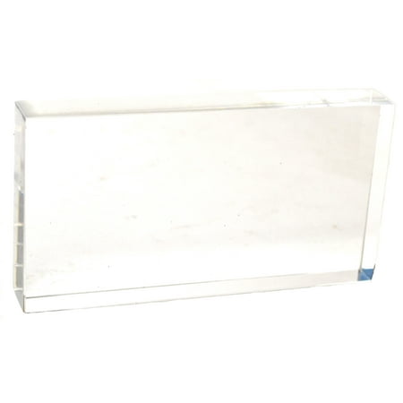 - Eisco Labs Acrylic Rectangular Block; 125mm X 65mm X 18mm Size