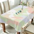 thumbnail image 4 of GZHJMY Easter Bunny Tablecloth, Rectangle Waterproof Washable Polyester Table Cover for Picnic Dinner Holiday Party Decor, 60 x 108 Inch, 4 of 7