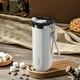 thumbnail image 5 of Xihbxyly Taza de Café con Aislamiento Al Vacío, de Acero Inoxidable de Doble Capa, con Tapa a Prueba de Fugas, Aislamiento Térmico y Frío, Ideal para Viajes, Capacidad de 17 Oz, Blanco, Azul y Verde,, 5 of 7