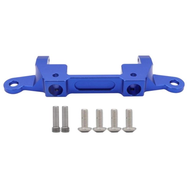 Soporte de Montaje de Parachoques Trasero de Aluminio CUTICAT para 1/6 Axial SCX6 Axi05000 JLU Azul Soporte de Fijación de Parachoques RC