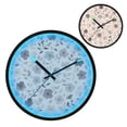 thumbnail image 2 of Indoor 12' Voice-Activated Luminous Decoration Wall Clock With LED Night Light Scattered Across The Canvas, 2 of 8