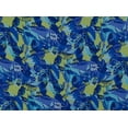 thumbnail image 2 of Zelouf Print On Yoryu  , Sewing, DIY, Crafts Fabric by the Yard, 474 Royal/lime, 5 Yard, 2 of 2