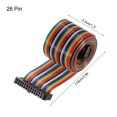 thumbnail image 2 of Uxcell 2Pcs Flat Ribbon Cable 2.54mm Pitch 26 Pin Female to Female Rainbow IDC Flat Ribbon Wire Connectors 118cm Length, 2 of 6