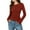 Wine, variant on Rutainlusire Womens Trendy Crew Neck Comfy Soft Blouses Womens Long Sleeve Shirts Fall Floral Going Out Tops Slim Base Layer Tops