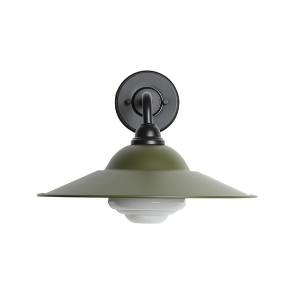 Yep by Golden Lighting Croma 1-light Wall Sconce in Matte Pine shade and White Bell Glass