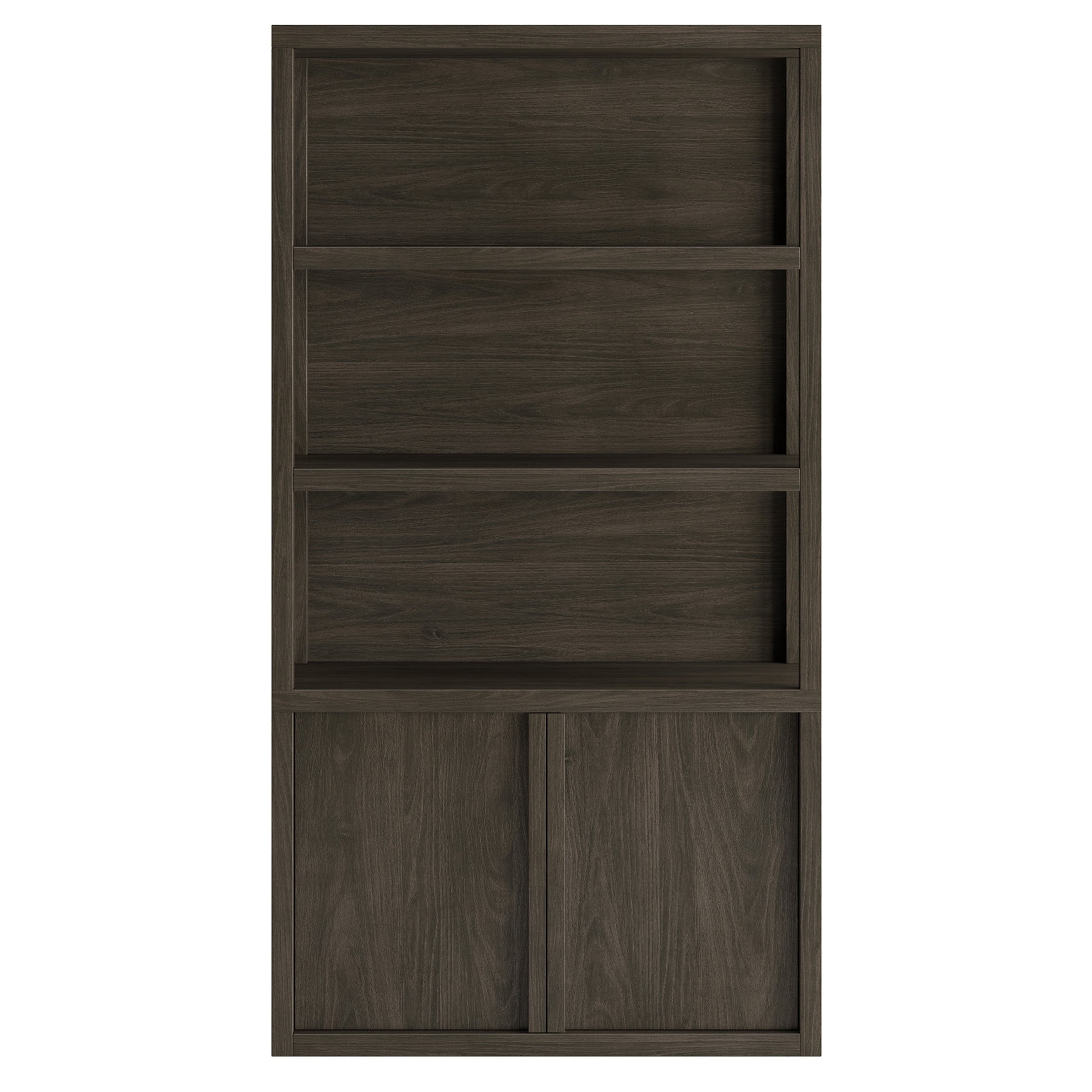 Evelyn&Zoe Modern/Contemporary 67.5" Tall Alder Brown Bookcase