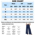 thumbnail image 3 of HKYNLAG Women's Wide Leg Lounge Pants Lightweight Drawstring High Waisted Casual Loose Trousers with Pockets White S, 3 of 5