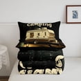 thumbnail image 5 of Catabedysis Wild Camping Full Size Comforter Sets,Night Camper Print Bedding Comforter Set For Boys,Multicolor,Black Reversible,3pcs,1 Comforter and 2 Pillowcases, 5 of 7