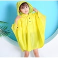 thumbnail image 4 of Children's Rain Cape Raincoat Rain Poncho Rain Jacket with Hood Waterproof Rain Cape for Boys and Girls 1-12 Years Old, 4 of 5