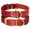 Red, variant on Pet Artist Durable Genuine Leather Pet Dog Collars Adjustable Metal Buckle and D-Ring for Medium Large Breeds