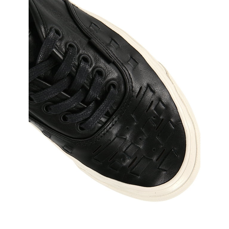 Vans Authentic Weave DX Leather Black Men s Skate Shoes Size 11.5