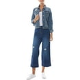 thumbnail image 2 of Dollhouse Women's Juniors Basic Denim Jacket, 2 of 2
