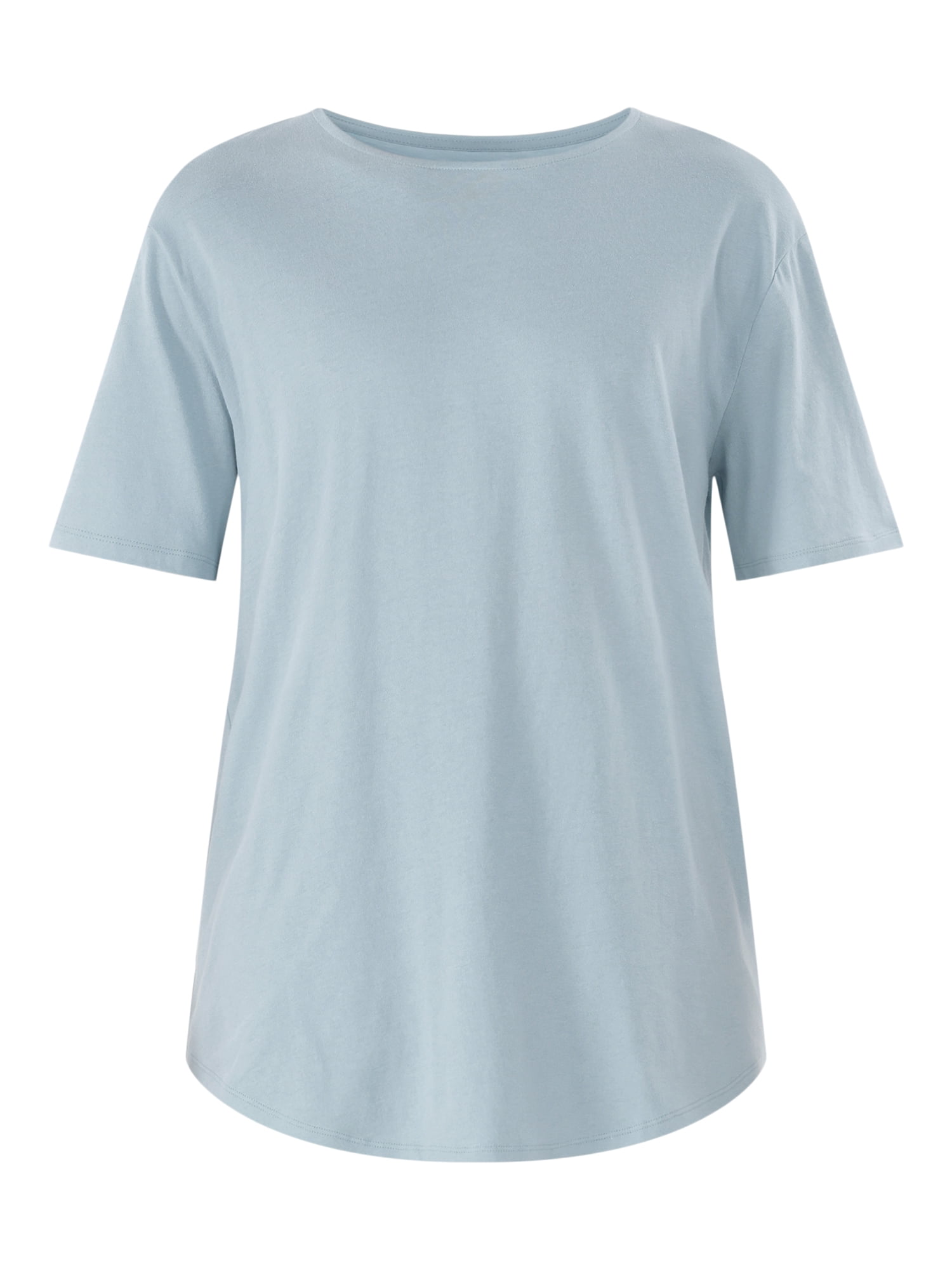 No Boundaries Men's & Big Men's Longline Curved Hem Elongated Tee Shirt, 2-Pack, Sizes XS-5XL