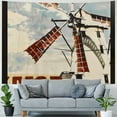 thumbnail image 4 of Orinice Windmill Farmhouse Tapestry Wall Hanging Unique Style for Home Decor, Living Room, Bedroom, Apartment, Dorm - Wall Art Tapestry 50x40inch, 4 of 6