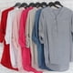thumbnail image 3 of Women's Linen Blouse High Low Shirt Roll-Up Sleeve Tops, 3 of 4