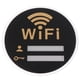 thumbnail image 1 of Exquisito letrero acrílico de Wifi, útil adhesivo de pared, recordatorio de contraseña de Wifi (15 x 15 cm), 1 of 8