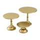 thumbnail image 1 of Soporte de metal para tartas y cupcakes de 3 piezas, base estable y versátil con pedestal alto. Dorado, 1 of 9