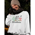 thumbnail image 2 of A Girl Who Loves Christmas Sweatshirt Women -Smartprints Designs, Female 4X-Large, 2 of 4