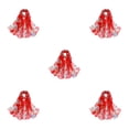 thumbnail image 2 of relayinert Floral Print Scarf Lightweight And Portable For Versatile Styling With Soft Breathable Flower Scarf red 5Set, 2 of 6