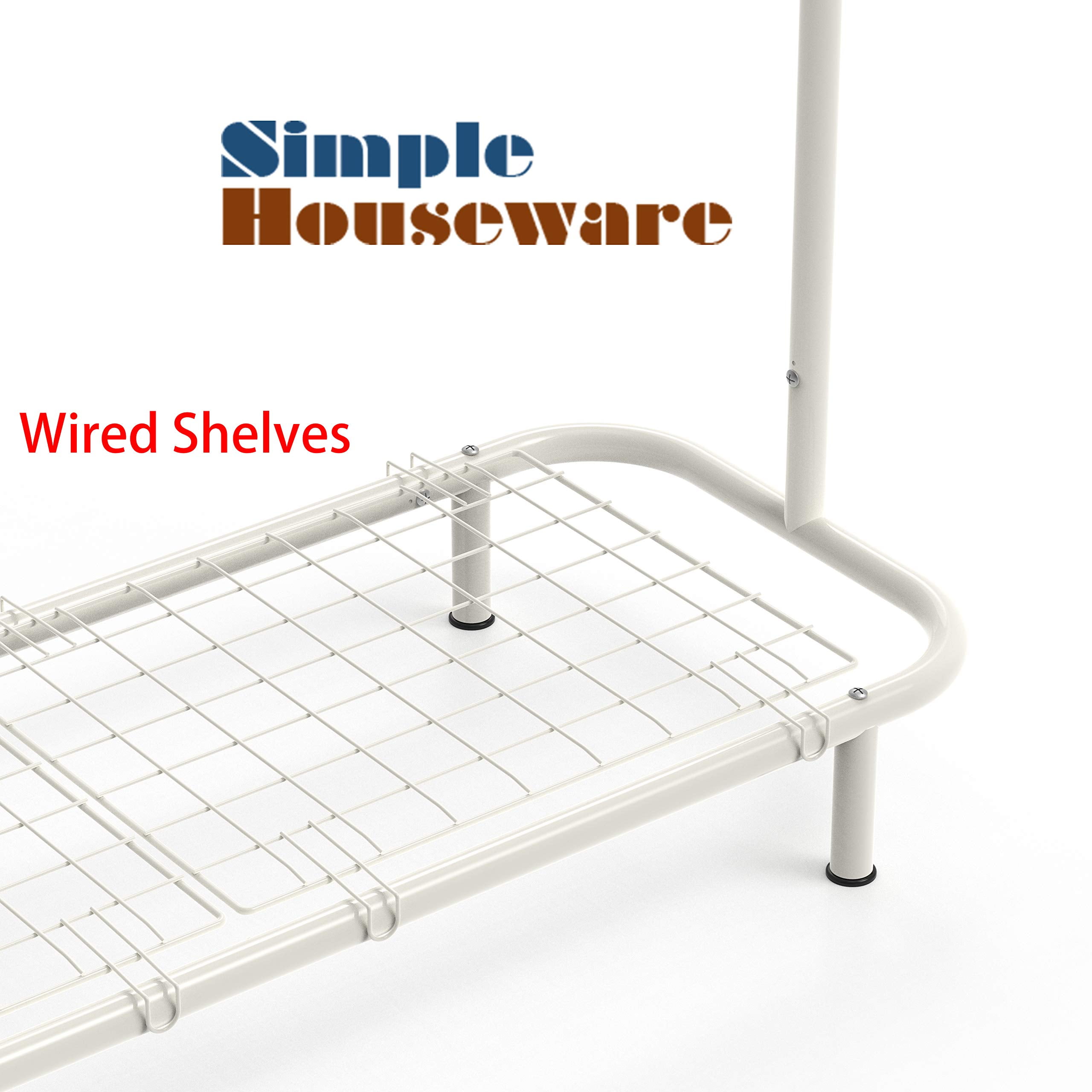 Simple Houseware Garment Rack with Storage Shelves and Coat/Hat Hangin —  RaditShop