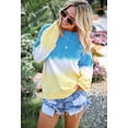 thumbnail image 2 of Sweatshirt Tie Dye pour Femmes Décontracté Léger Doux Confortable Ample Col Rond Tunique Grande Taille, 2 of 4