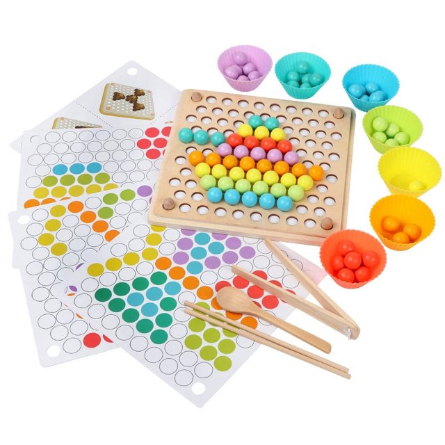 Pinzas para entrenamiento de concentración para niños, pinzas para bolas, canicas, para niños y niñas de 3 a 6 años, ayudas educativas tempranas, juguetes interactivos entre padres e hijos