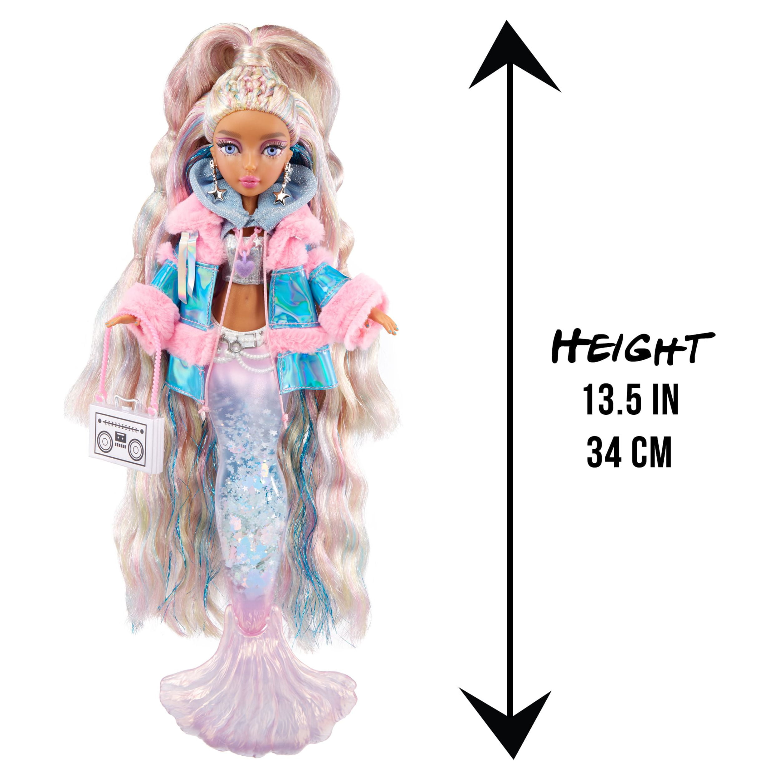 Mermaze Mermaidz Kishiko Doll, Color Change Fin, Glitter Tail
