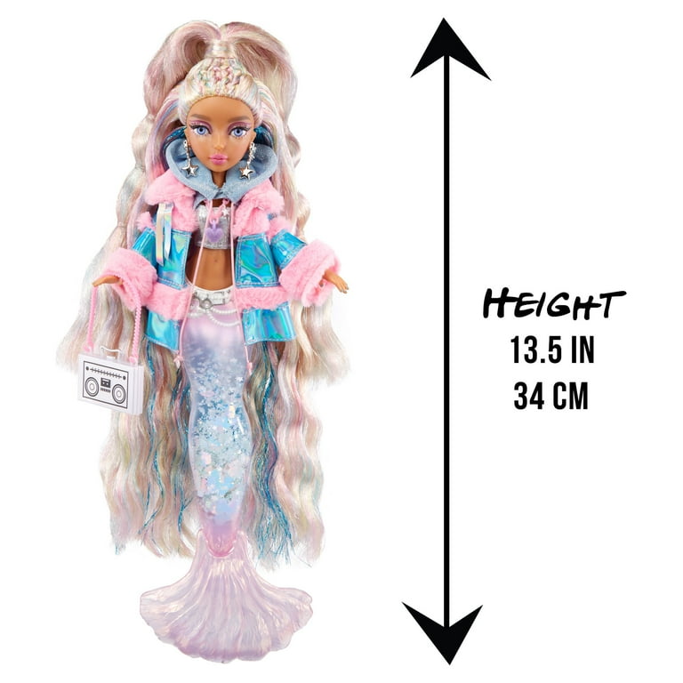 Mermaze Mermaidz Kishiko Doll, Color Change Fin, Glitter