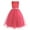 Coral, variant on TiaoBug Flower Girl Sequined Lace Dress Sleeveless Wedding Bridesmaid Gowns Pageant Party Wear White 4
