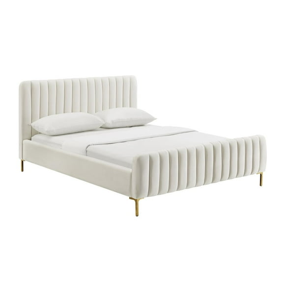 TOV Furniture Angela Cream Bed in UK Super King